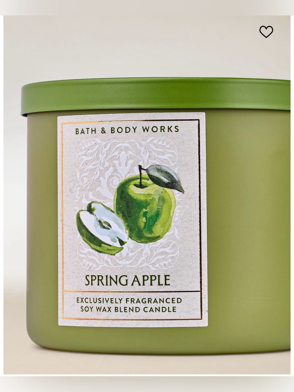 Bath & Body Works Spring Apple 3-Wick Candle New - Picture 2 of 5